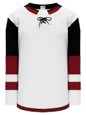 Shop new & classic Pro-Style Select hockey jerseys. Keep cool & dry while you're on the ice. Machine washable & easy to maintain. Because you looked at the Pro-Style Select hockey jerseys, be sure to check out our other sublimated and pro-team designs! Find other jerseys similar to 2017 Arizona White here.