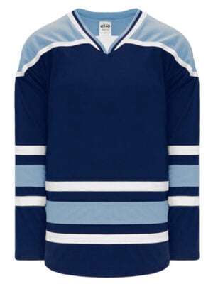 Shop new & classic Pro-Style Select hockey jerseys. Keep cool & dry while you're on the ice. Machine washable & easy to maintain. Because you looked at the Pro-Style Select hockey jerseys, be sure to check out our other sublimated and pro-team designs! Find other jerseys similar to Maine Navy here.