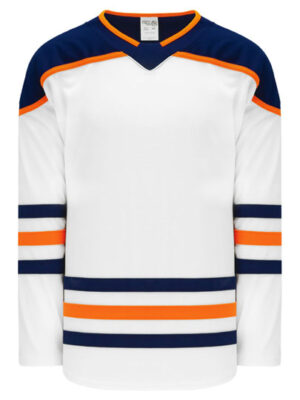 Shop new & classic Pro-Style Select hockey jerseys. Keep cool & dry while you're on the ice. Machine washable & easy to maintain. Because you looked at the Pro-Style Select hockey jerseys, be sure to check out our other sublimated and pro-team designs! Find other jerseys similar to 2017 Edmonton White here.