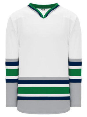 Shop new & classic Pro-Style Select hockey jerseys. Keep cool & dry while you're on the ice. Machine washable & easy to maintain. Because you looked at the Pro-Style Select hockey jerseys, be sure to check out our other sublimated and pro-team designs! Find other jerseys similar to Classic 1992 Hartford White here.