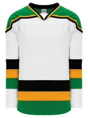 Shop new & classic Pro-Style Select hockey jerseys. Keep cool & dry while you're on the ice. Machine washable & easy to maintain. Because you looked at the Pro-Style Select hockey jerseys, be sure to check out our other sublimated and pro-team designs! Find other jerseys similar to Classic 1988 Minnesota White here.