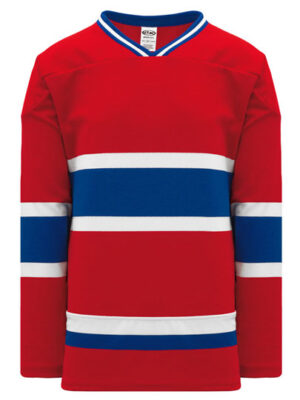 Shop new & classic Pro-Style Select hockey jerseys. Keep cool & dry while you're on the ice. Machine washable & easy to maintain. Because you looked at the Pro-Style Select hockey jerseys, be sure to check out our other sublimated and pro-team designs! Find other jerseys similar to Classic Montreal Red here.
