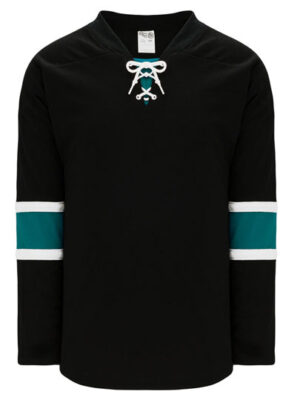 Shop new & classic Pro-Style Select hockey jerseys. Keep cool & dry while you're on the ice. Machine washable & easy to maintain. Because you looked at the Pro-Style Select hockey jerseys, be sure to check out our other sublimated and pro-team designs! Find other jerseys similar to 2008 San Jose Alternate Black here.