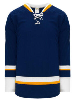 Shop new & classic Pro-Style Select hockey jerseys. Keep cool & dry while you're on the ice. Machine washable & easy to maintain. Because you looked at the Pro-Style Select hockey jerseys, be sure to check out our other sublimated and pro-team designs! Find other jerseys similar to 2008 St. Louis Alternate Navy here.