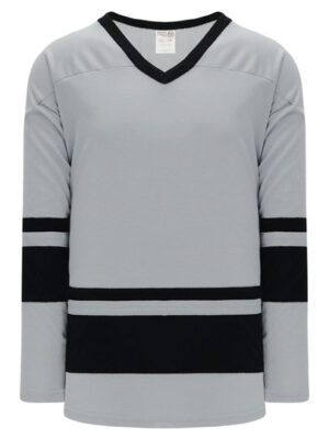 Shop new & classic Pro-Style Select hockey jerseys. Keep cool & dry while you're on the ice. Machine washable & easy to maintain. Because you looked at the Pro-Style Select hockey jerseys, be sure to check out our other sublimated and pro-team designs! Find other jerseys similar to Classic Two Stripe Grey here.