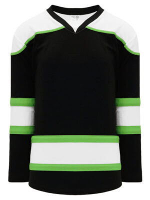 Shop new & classic Pro-Style Select hockey jerseys. Keep cool & dry while you're on the ice. Machine washable & easy to maintain. Because you looked at the Pro-Style Select hockey jerseys, be sure to check out our other sublimated and pro-team designs! Find other jerseys similar to Pro-Style Select Black Lime Green here.