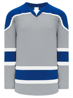 Shop new & classic Pro-Style Select hockey jerseys. Keep cool & dry while you're on the ice. Machine washable & easy to maintain. Because you looked at the Pro-Style Select hockey jerseys, be sure to check out our other sublimated and pro-team designs! Find other Select Royal Grey jerseys here.