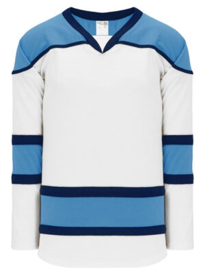 Shop new & classic Pro-Style Select hockey jerseys. Keep cool & dry while you're on the ice. Machine washable & easy to maintain. Because you looked at the Pro-Style Select hockey jerseys, be sure to check out our other sublimated and pro-team designs! Find other White Sky jerseys here.
