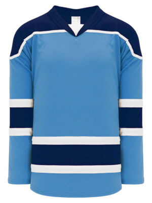 Shop new & classic Pro-Style Select hockey jerseys. Keep cool & dry while you're on the ice. Machine washable & easy to maintain. Because you looked at the Pro-Style Select hockey jerseys, be sure to check out our other sublimated and pro-team designs! Find other Sky Navy jerseys here.