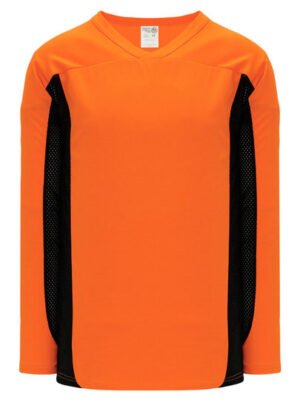 Shop new & classic Pro-Style Select hockey jerseys. Keep cool & dry while you're on the ice. Machine washable & easy to maintain. Because you looked at the Pro-Style Select hockey jerseys, be sure to check out our other sublimated and pro-team designs! Find other jerseys similar to Two-Tone Side Orange here.
